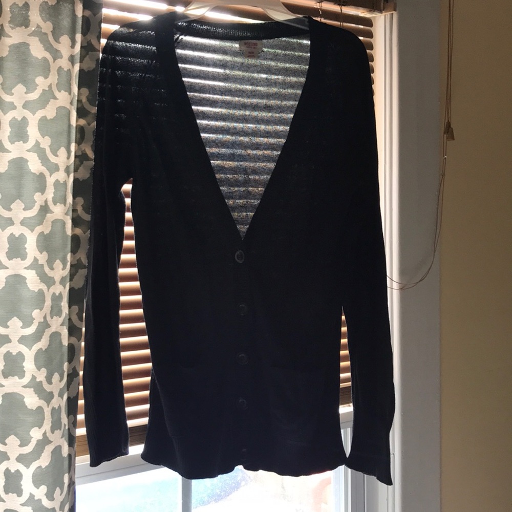 Black cardigan